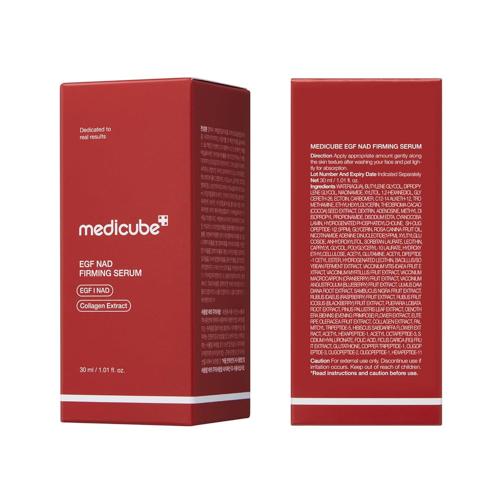 NAD EGF Firming Serum for Face & Neck | Anti-Aging Serum with EGF Peptide, NAD+ & Collagen | Wrinkle Appearance, Elasticity & Pore Care | Korean Skincare, 1.01 Fl.Oz