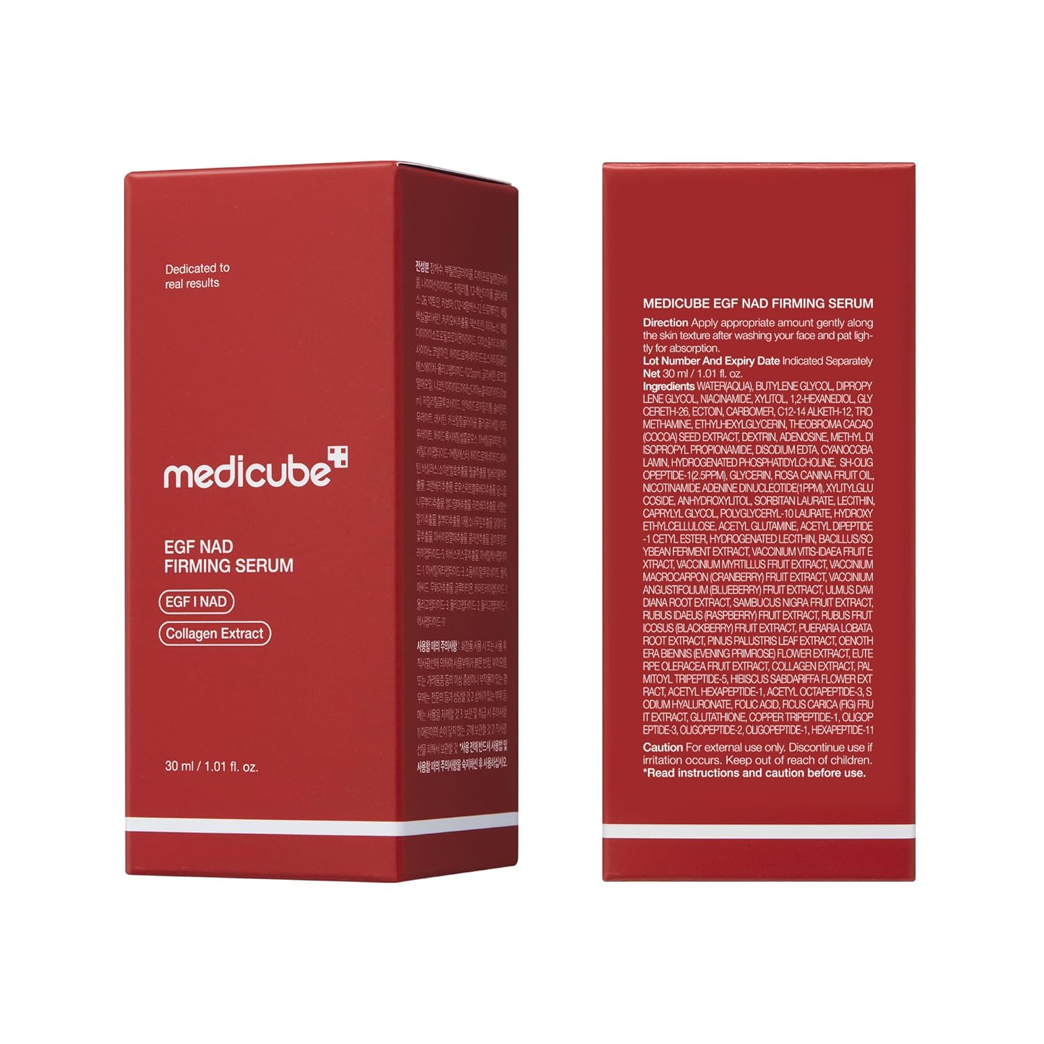NAD EGF Firming Serum for Face & Neck | Anti-Aging Serum with EGF Peptide, NAD+ & Collagen | Wrinkle Appearance, Elasticity & Pore Care | Korean Skincare, 1.01 Fl.Oz